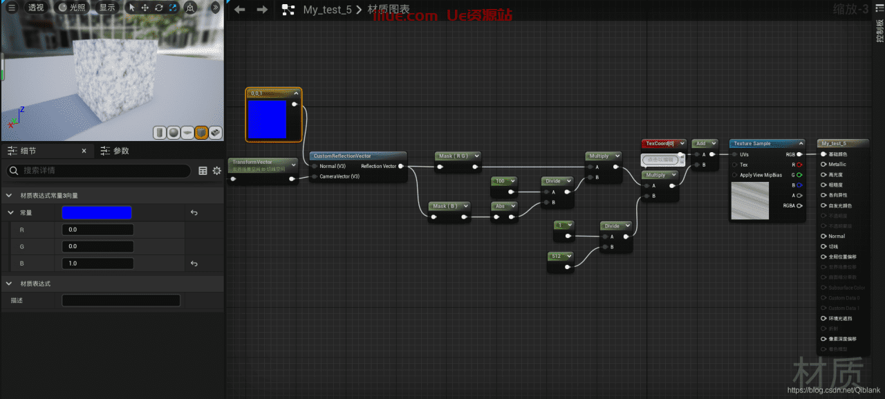 UE5上各种常见材质的制作方法 UE5上各种常见材质的制作方法