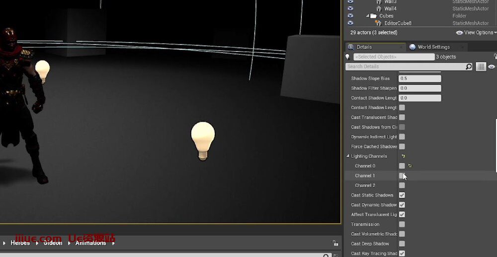 虚幻引擎的50个提高效率的技巧-快速开发技巧 #18 UE4 - 独立的光照通道 虚幻引擎的50个提高效率的技巧-快速开发技巧 #18 UE4 - 独立的光照通道