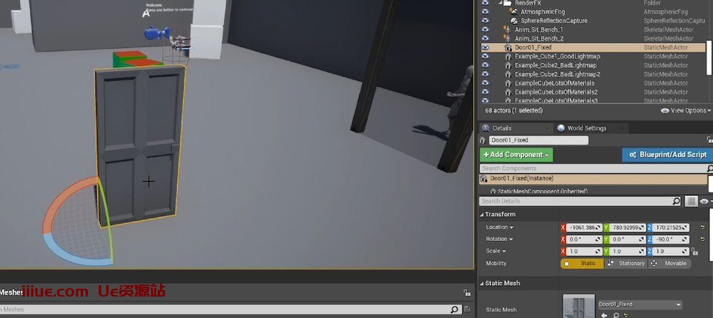 虚幻引擎的50个提高效率的技巧-快速开发提示 #26 UE - 更改资源默认变换 虚幻引擎的50个提高效率的技巧-快速开发提示 #26 UE - 更改资源默认变换