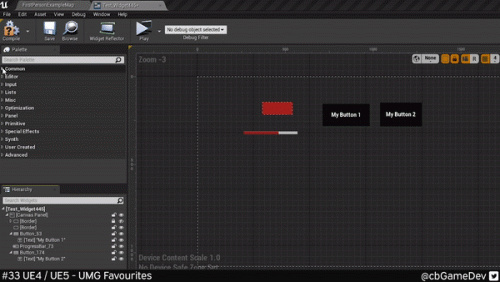 虚幻引擎的50个提高效率的技巧-快速开发提示 #33 UE4 / UE5 – UMG 收藏夹