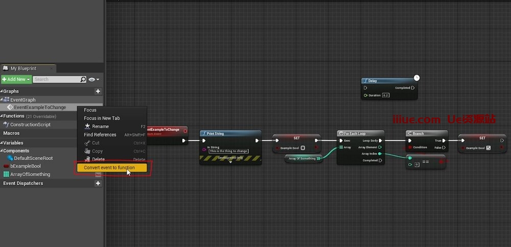 快速开发提示 #52 UE4 / UE5 - 事件到函数 / 函数到事件 快速开发提示 #52 UE4 / UE5 - 事件到函数 / 函数到事件