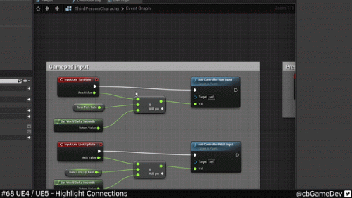 虚幻引擎快速开发提示 #68 UE4 / UE5 – 突出显示连接