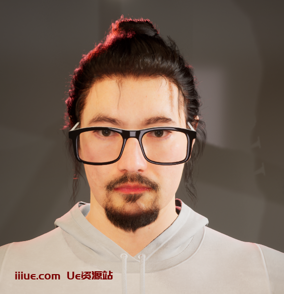 虚幻引擎UE metahuman的眼镜glasses资产,UE数字虚拟人眼镜glasses资源