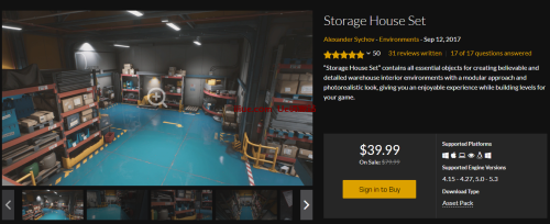 【ue5场景资源】储藏室、仓库资源