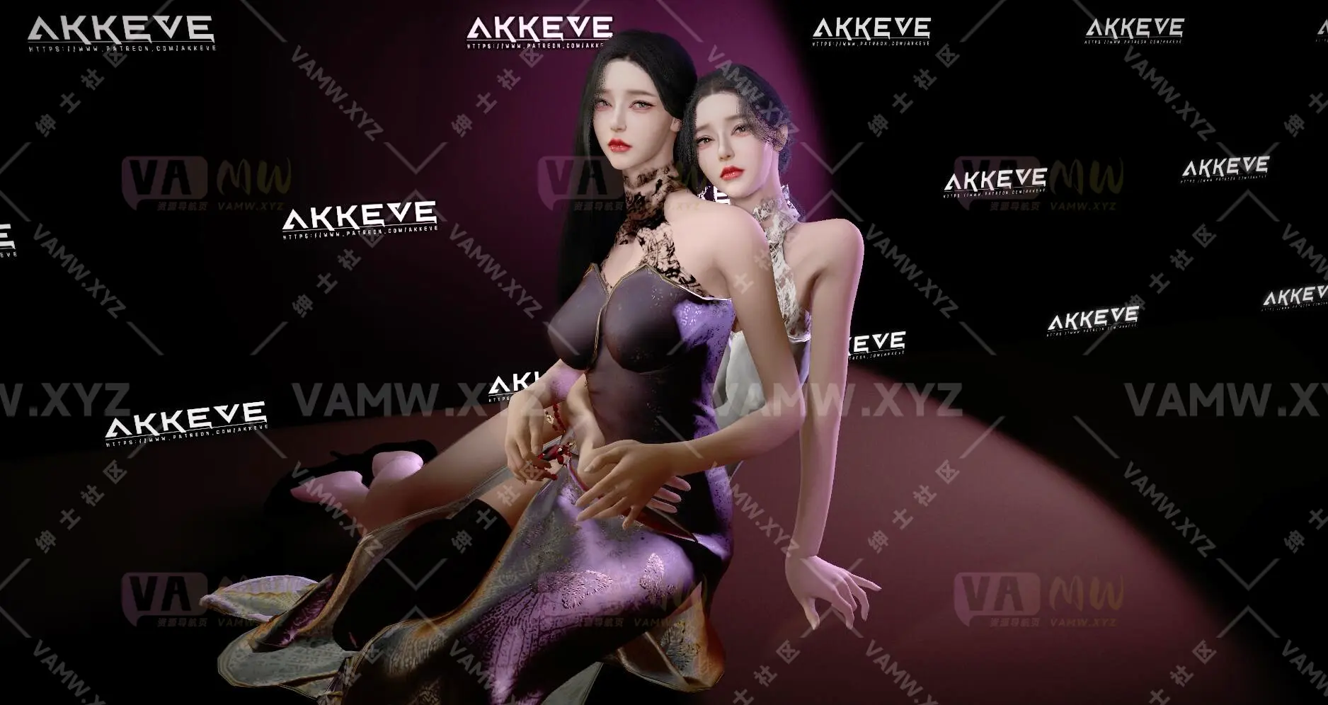 [VAM人物]真实女友游戏 AKKEVE.Mi_Sook_A&B.1