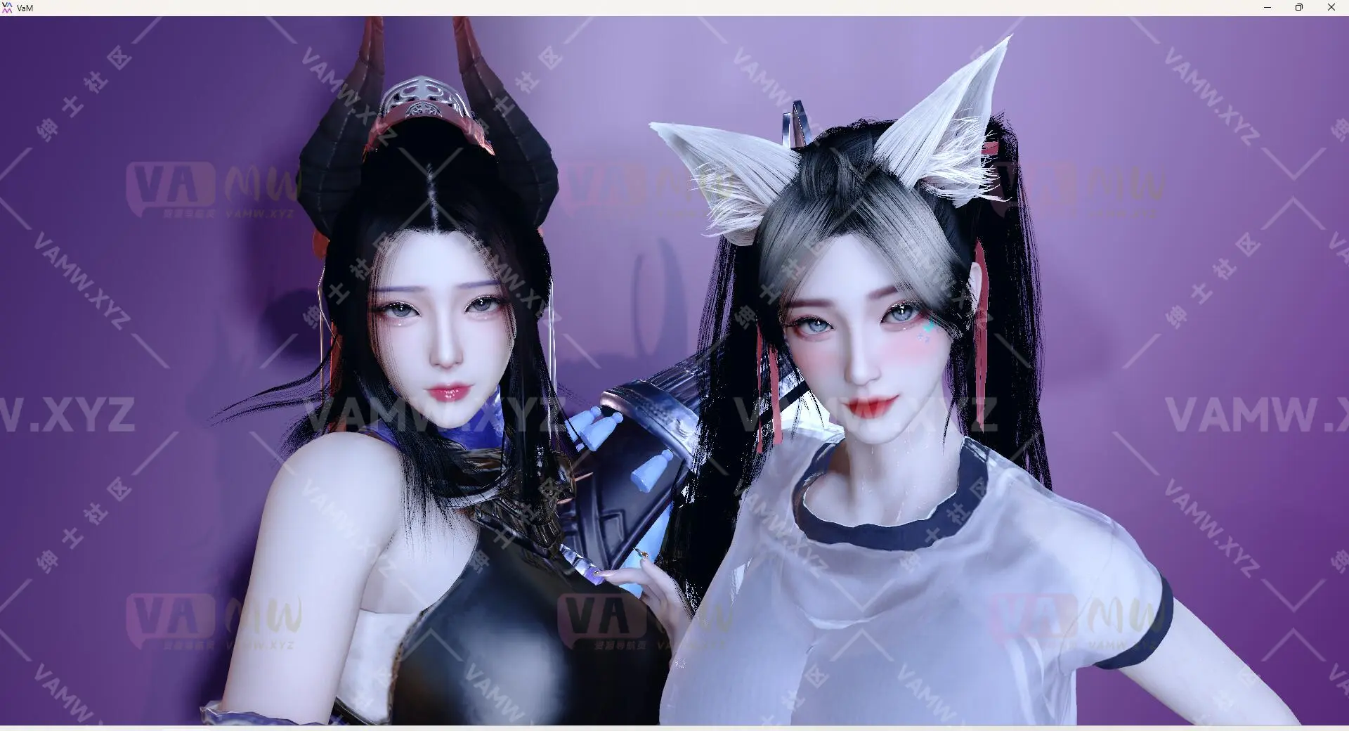 [VAM人物]真实女友游戏 古风美女 永劫无间妖刀姬+原神胡桃 vamxw.妖刀姬胡桃.1