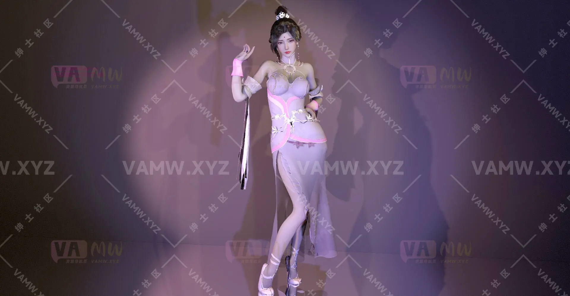 人物Looks-VAM虚拟女友游戏人物-qiaqia.月禅仙子重制版.1